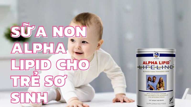 Sữa non Alpha Lipid không thể dùng trực tiếp cho trẻ sơ sinh, chỉ dùng được cho trẻ trên 3 tuổi